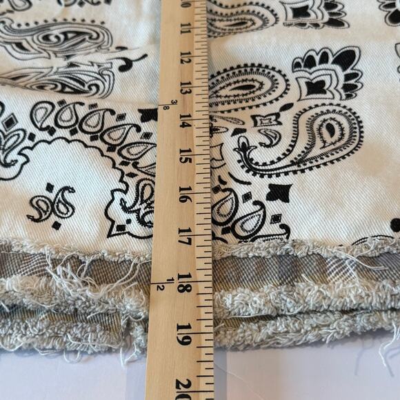 JJaded London Patchwork Cropped Jacket SZ 10 Plaid Bandana Grunge Y2K Streetwear - Picture 7 of 10